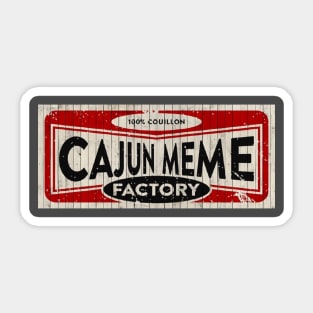 Cajun Meme Factory Banner Sticker